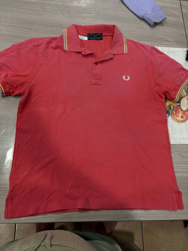 Polo Fred Perry Uomo Taglia 40 Rossa