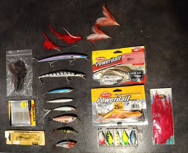 Artificiali da pesca assortiti spinning e traina