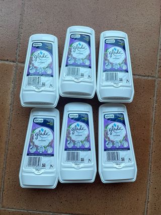 6x Glade Lavanda Ambientador Gel