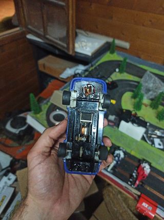 Scalextric: 5 coches y accesorios