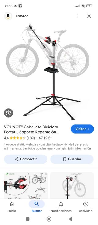 Caballete de Bicicleta Portátil Vounot