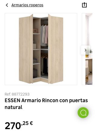 Armario rinconero similar
