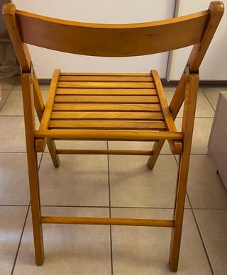 Set 4 Sedie Pieghevoli in Legno