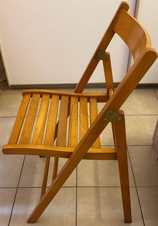 Set 4 Sedie Pieghevoli in Legno