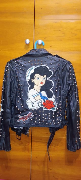 Chaqueta Biker Zara Tachuelas