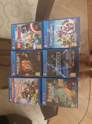 Pack 6 Juegos PS4: LEGO Avengers, Minecraft, Rayma