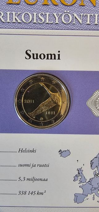 Moneda 2 Euros Finlandia 2011, sin abrir 