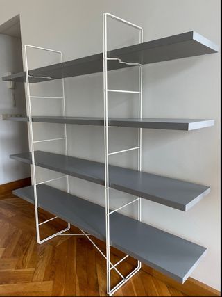 Estantería Ikea Enetri Gris y Blanca