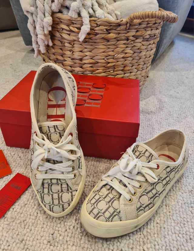 Zapatillas Carolina Herrera CH Beige/Marrón