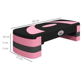 Step de Gimnasio Rosa y Negro