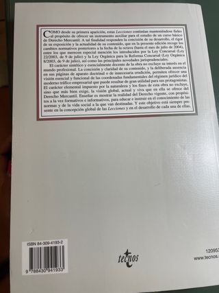 Lecciones de derecho mercantil / Lessons of Tra...