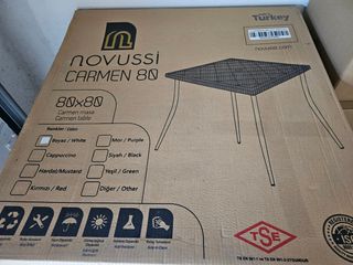 Mesa Novussi Carmen 80x80 Blanca
