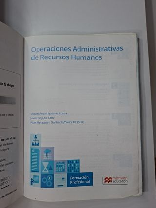 Libro de texto en formato físico de Operaciones...