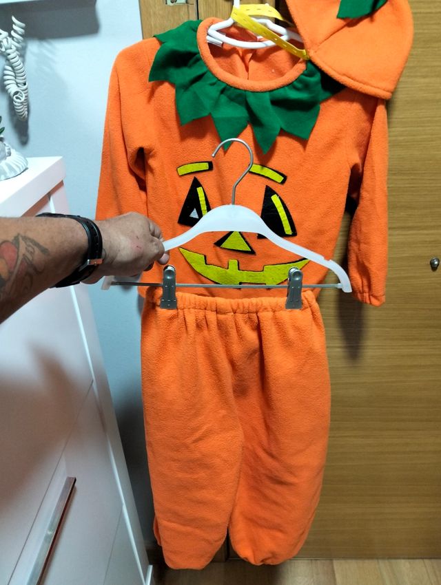 Costume da zucca per bambini taglia 1-3 anni