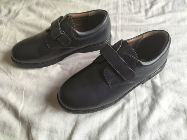 Zapatos Escolares Piel Niño Velcro T 41