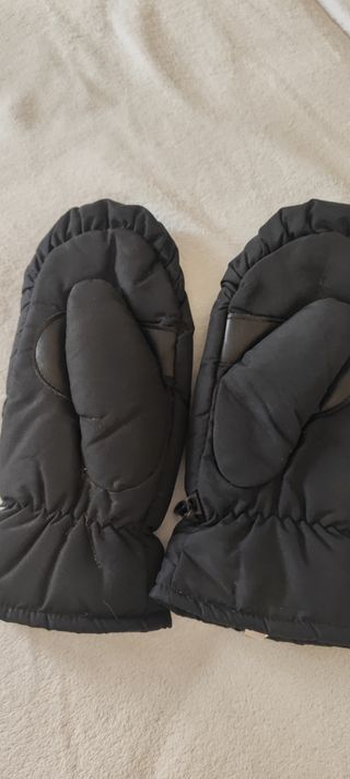 Guanti da sci neri imbottiti misura 8 media