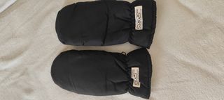 Guanti da sci neri imbottiti misura 8 media