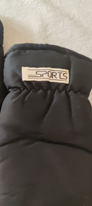 Guanti da sci neri imbottiti misura 8 media