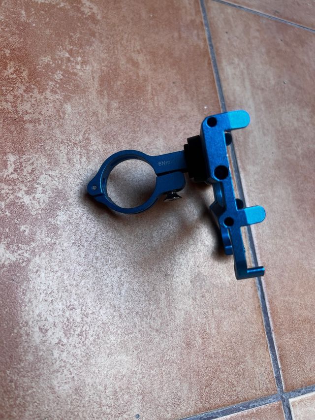 Soporte Manillar Moto Azul 6Nm