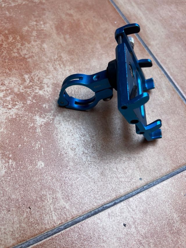 Soporte Manillar Moto Azul 6Nm