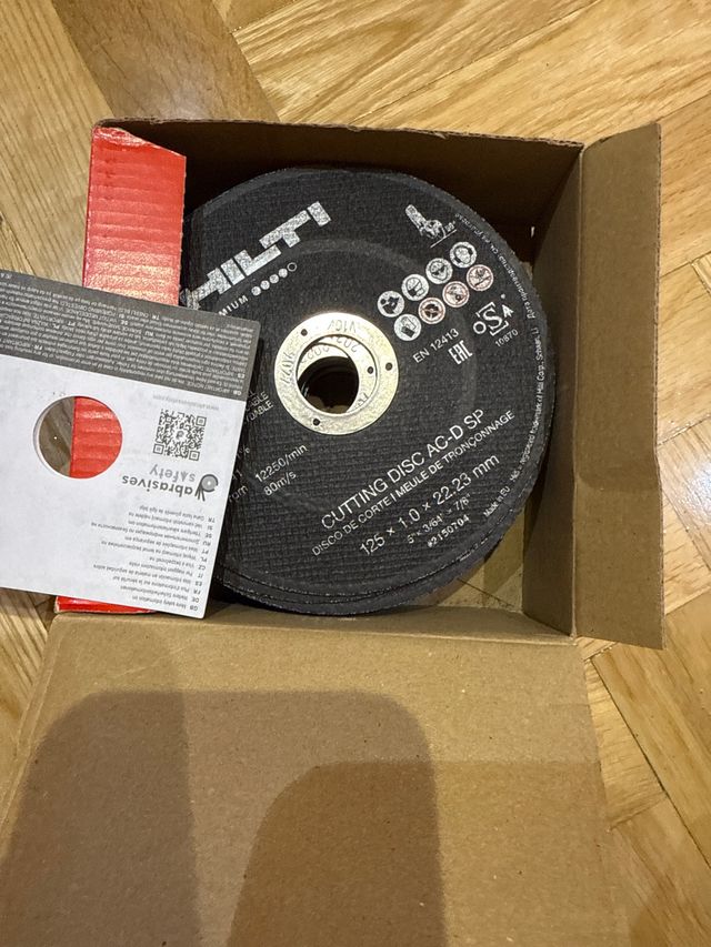 Discos de corte Hilti 125mm 25unidades