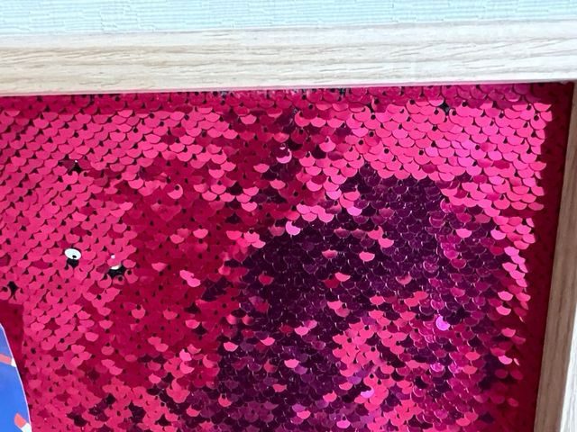 Marco de fotos con lentejuelas