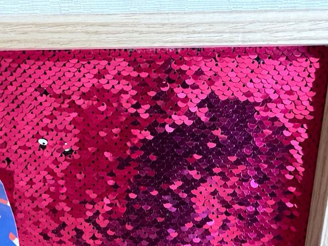 Marco de fotos con lentejuelas