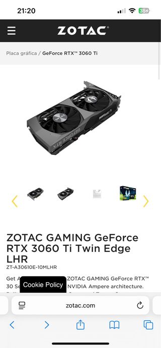  Zotac RTX 3060 Ti Twin Edge 