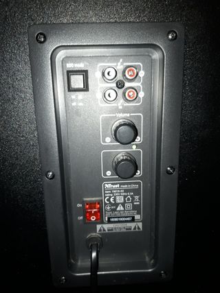 Subwoofer Trust Amplificado Negro/Gris