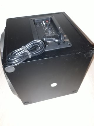 Subwoofer Trust Amplificado Negro/Gris