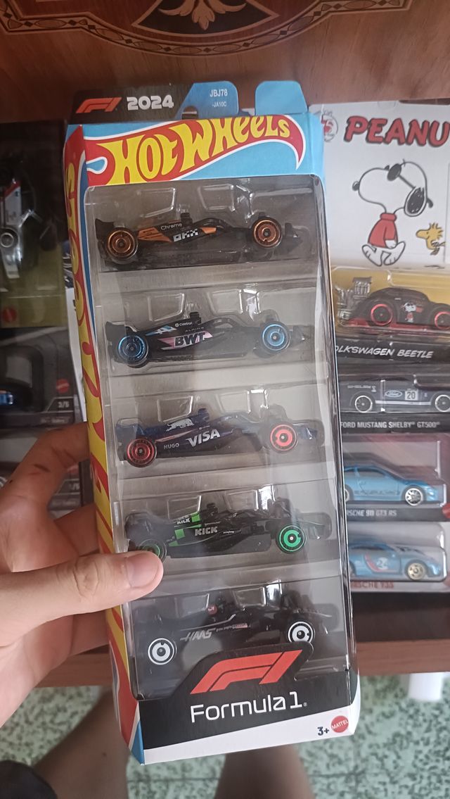 Pack 5 Hot Wheels Formula 1 2024