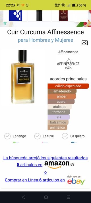 Perfume Affinessence Cuir Curcuma
