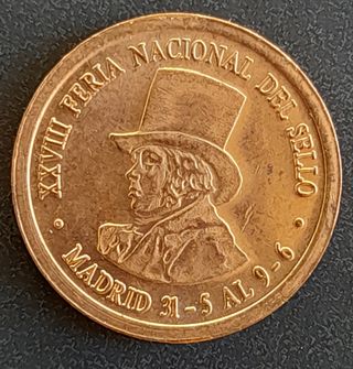 Medalla XXVIII Feria Nacional del Sello FNMT