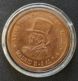 Medalla XXVIII Feria Nacional del Sello FNMT