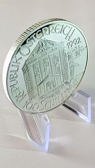 Moneda 100 chelines Austria 1992 Otto Nicolai