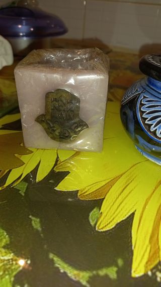 Portacenere e 2 candele marocchine da collezione