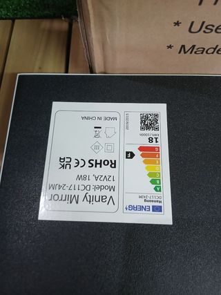 Espejo tocador Hansong con luz y Bluetooth