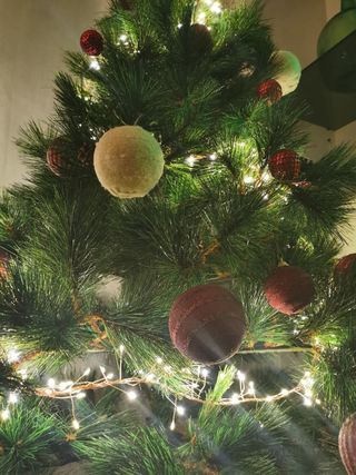 Árbol de Navidad con Adornos