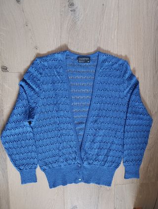 Chaqueta Escorpion Azul Perle Vintage Talla L