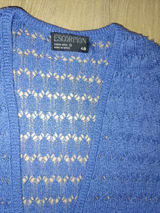 Chaqueta Escorpion Azul Perle Vintage Talla L