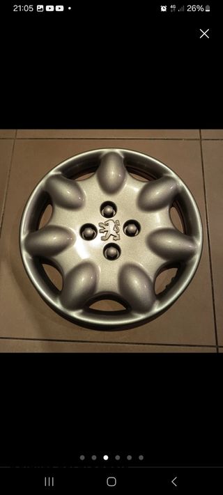 Tapa cubos peugeot 106 , 4 tapacubos 