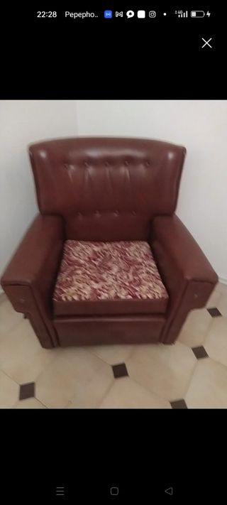 Sillón skay marrón