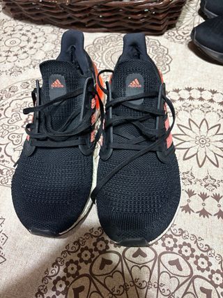 Zapatillas Adidas Running Negras Naranja