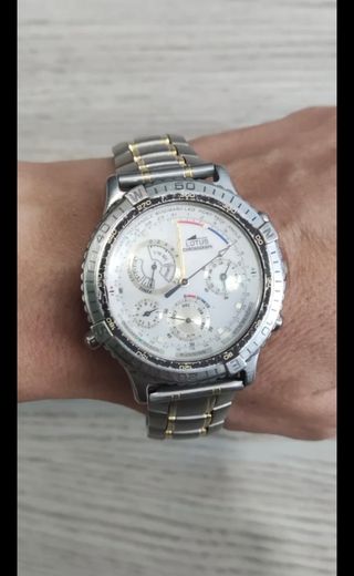 Reloj Lotus Cronógrafo Vintage Oro/Plata