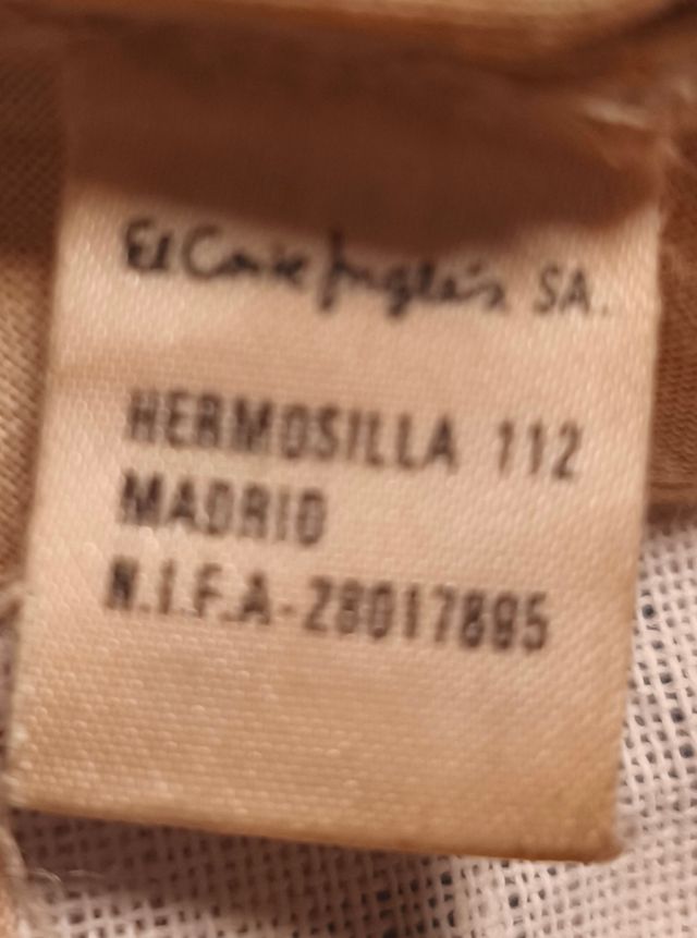 Gorra vintage de los 90 El Corte Inglés multicolor