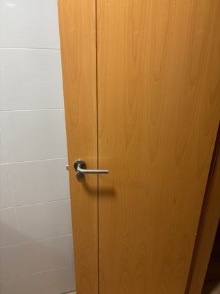 Puerta de baño de madera (sin envío)