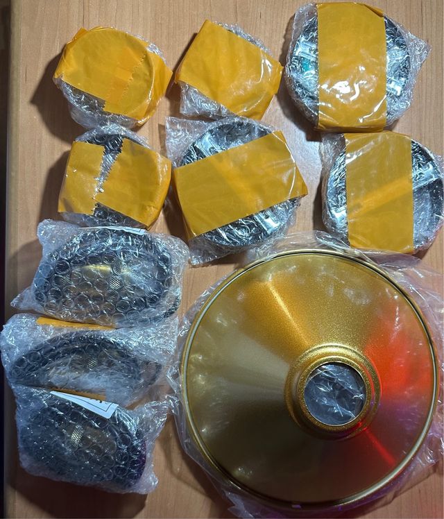 3 Lámparas Techo Zara Home Oro