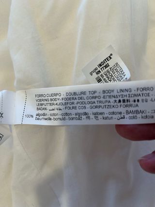 Cazadora Bomber Zara Blanca Talla S