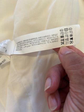 Cazadora Bomber Zara Blanca Talla S