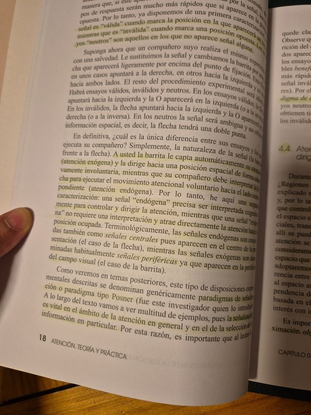 Atención: Teoría y práctica